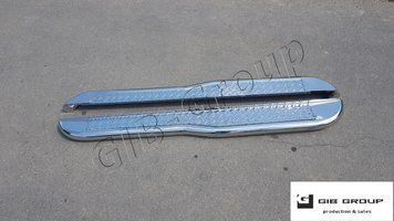 Пороги бічні майданчик для Toyota Highlander XU40 (10-13) d60х1,6мм 12557.S2-10.6 фото