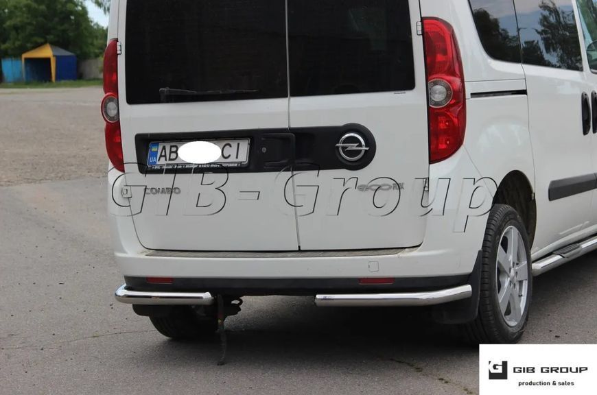 Задняя защита углы для SsangYong Actyon (06-11) d60х1,6мм 13972.B1-09.6 фото