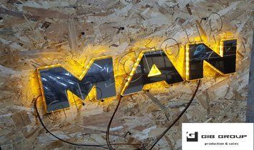 LED літери для MAN Tgs євро 5/6 *Розмір: 108 мм 1000 фото