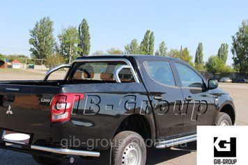 Защитная дуга на кузов (нержавеющая труба - Roll Bar)&nbsp;Mitsubishi L-200 Triton (15-18) 8734.C1-02.6 фото