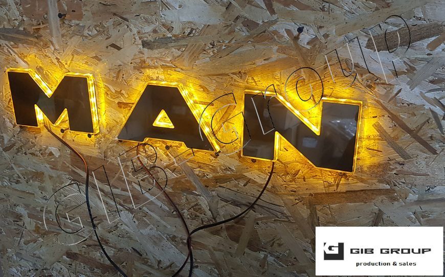 LED літери для MAN Tgs євро 5/6 *Розмір: 108 мм 1000 фото