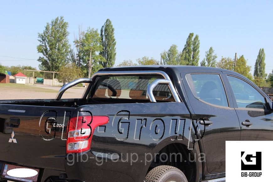 Защитная дуга на кузов (нержавеющая труба - Roll Bar)&nbsp;Mitsubishi L-200 Triton (15-18) 8734.C1-02.6 фото