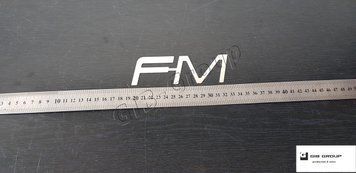 Эмблема для автомобиля FM Металл нержавейка 0483 фото