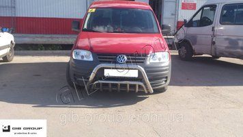 Захист переднього бампера - Кенгурник для Volkswagen Caddy (2003-2010) 0968.F1-02.6 фото