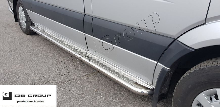 Пороги боковые площадка для Ford Transit (14+) d42х1,6мм 4122.S2-01L.4 фото