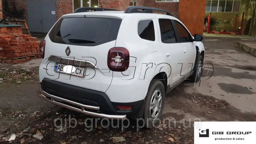 Задній захист подвійна труба для Hyundai Tucson (2015+) d60х1,6мм 5259.B1-03.6 фото
