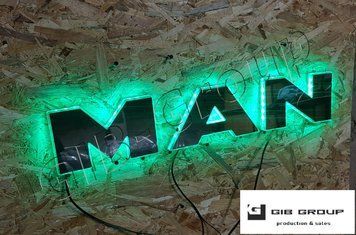 LED літери для MAN Tgs євро 5.Розмір: 98 мм 15180 фото