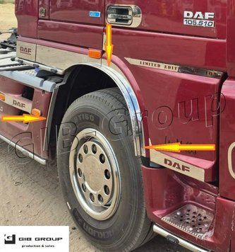 Розширювачі передніх колісних арок для Daf 105 Нержавіюча сталь 3226 фото