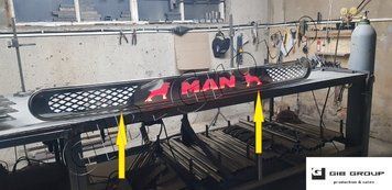 Led Захисна накладка (Балкон) для MAN TGA 15307 фото