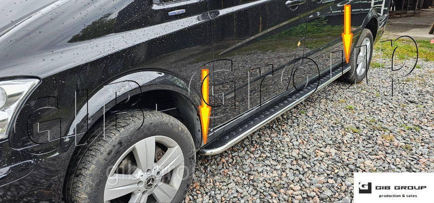 Пороги бічні майданчик для Mercedes-Benz Vito (10-14) d60х1,6мм 8350.S2-01S.6 фото