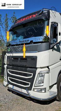 Защитная накладка (Балкон) на капот для Volvo FH 16 (2012+) 16562 фото