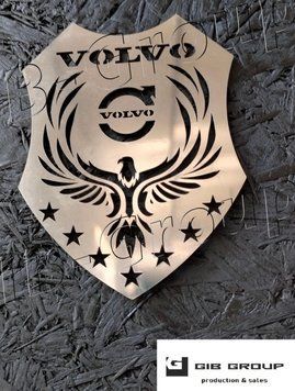 Эмблема металл нержавейка "Герб" для Volvo 1441 фото