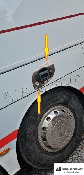 Хромированная накладка (окантовка) ручки для автобуса Van Hool T9 (нержавейка) (1шт) 16885 фото