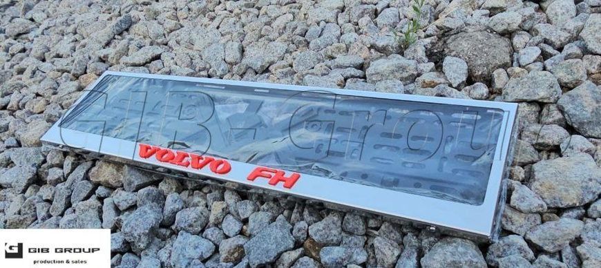 3D Рамка номерного знаку з 3D жовтим написом VOLVO FH 14740 фото
