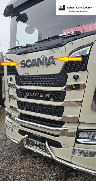Led Буквы для грузовика SCANIA черные с белой подсветкой 130мм 15185 фото