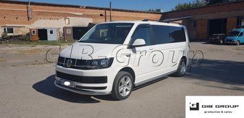 Пороги бічні труби Volkswagen T6 (16+) D60 без накладок довга база S1-02.6 фото