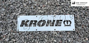 Накладки на брызговики KRONE. Пищевая нержавейка (1шт) 16500 фото