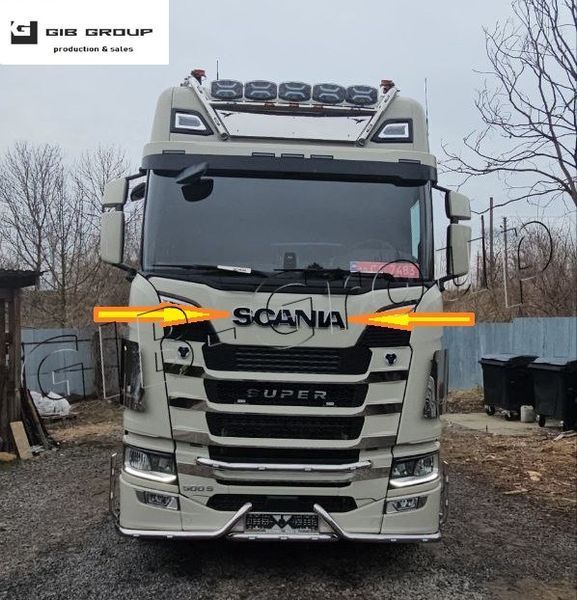 Led Буквы для грузовика SCANIA черные с белой подсветкой 130мм 15185 фото