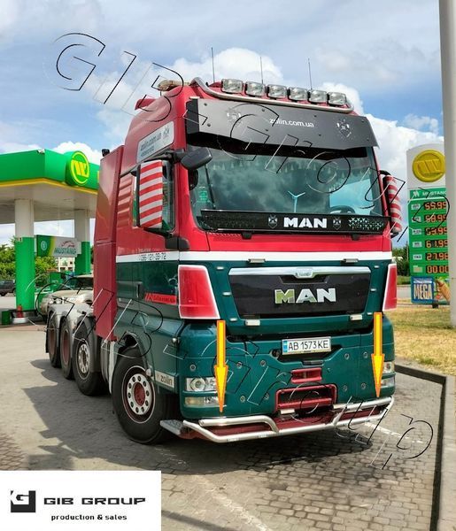 Передній захист ус MAN TGX (2007-2012) (MEGA) 14565 фото