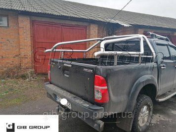 Защитная дуга на кузов (нержавеющая труба - Roll Bar)&nbsp;Toyota Hilux (04-15) 14172.C1-11.6 фото