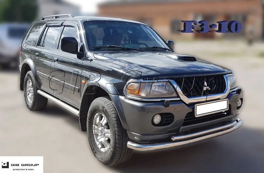 Защита переднего бампера (двойная нержавеющая труба - двойной ус) Ford Transit (06-14) d60х1,6мм 4612.F3-10.6 фото