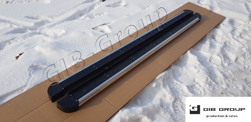 Пороги боковые площадка для Volkswagen Caddy Type (2017+) d42х1,6мм 12900.S2-07M.4 фото