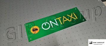Інформаційна табличка з написом "OnTaxi" (300*100мм) 16724 фото