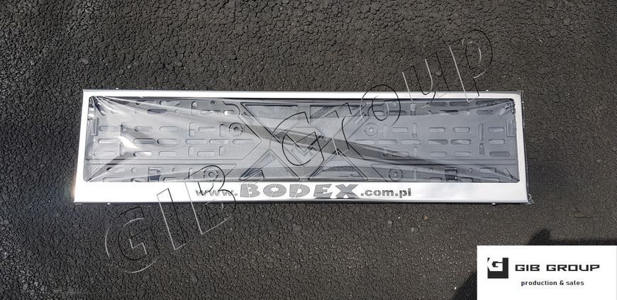 Рамка номерного знака c надписью и логотипом "www.Bodex.PL" 15582 фото