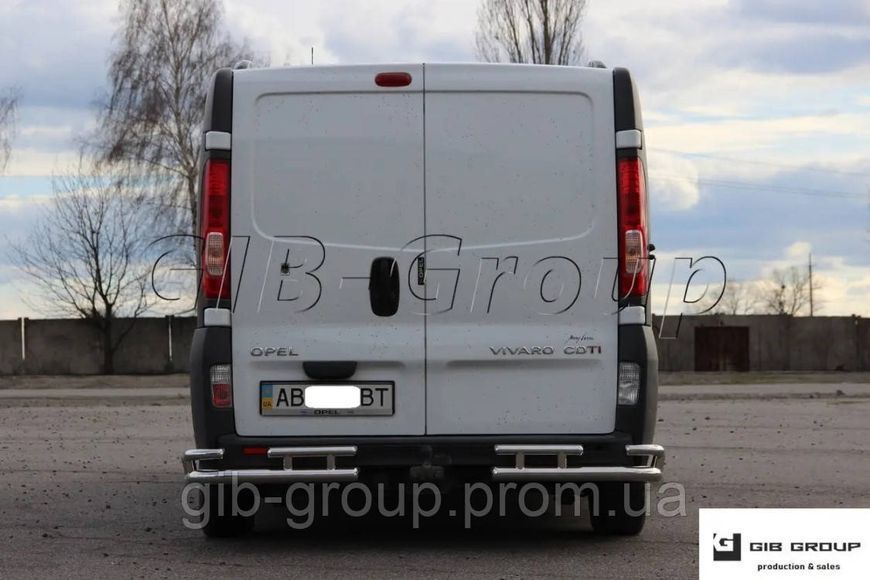 Задні кути подвійні для Nissan Primastar (01-13) d60х1,6мм 8785.B1-39.6 фото