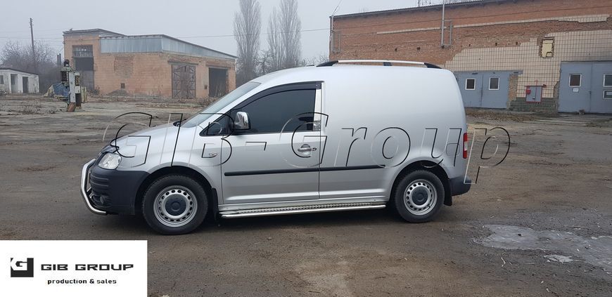 Пороги боковые труба с листом Volkswagen Caddy lll 2-k (04-21) D42 короткая и длинная база 14689 фото