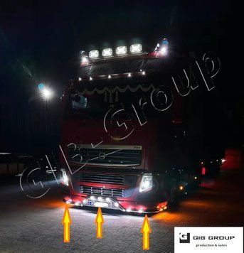 Led Передняя защита ус для Volvo FH 12-13 (2002&ndash;2012) 15879 фото