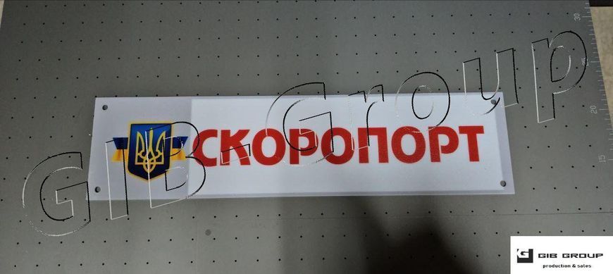Інформаційна табличка з написом "Скоропорт" 16644 фото