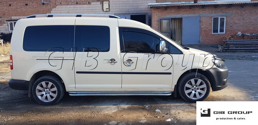 Пороги боковые труба с листом Volkswagen Caddy lll 2-k (04-21) D51 короткая и длинная база 1376873997 фото