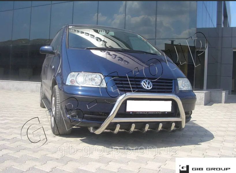 Захист переднього бампера - Кенгурятник Fiat Doblo (00-04) d51х1,6мм 3663.F1-03.5 фото