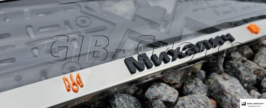 3D Рамка номерного знаку з 3D написом Михалич 14775 фото