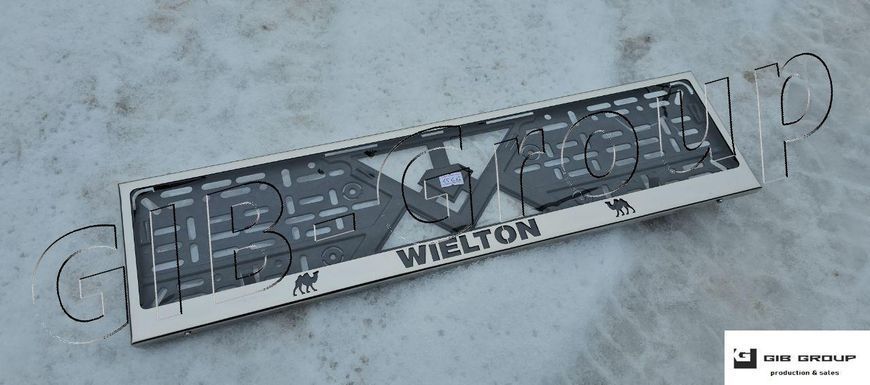 Рамка номерного знаку з написом "Wielton" 15612 фото