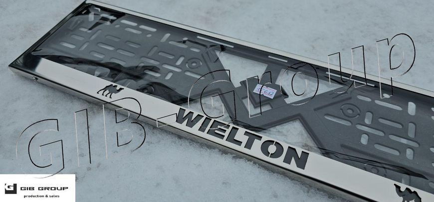 Рамка номерного знаку з написом "Wielton" 15612 фото